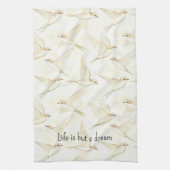 Romantic life is but a dream birds   キッチンタオル (縦)