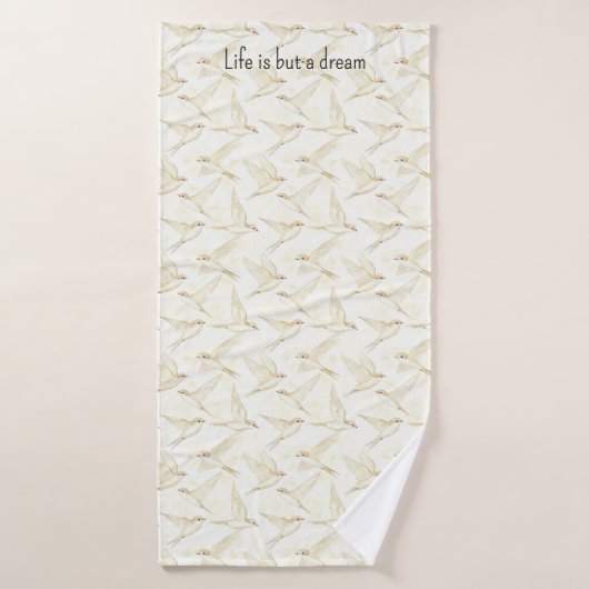 Romantic life is but a dream birds   バスタオルセット (バスタオル)