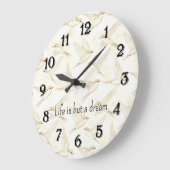 Romantic life is but a dream birds   ラージ壁時計 (傾斜)