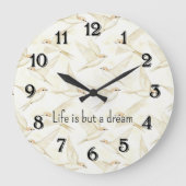 Romantic life is but a dream birds   ラージ壁時計 (正面)
