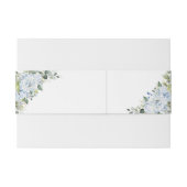 Romantic Light Blue Floral The Wedding Of 招待状ベリーバンド (裏面例)