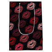 Romantic Lip Print Gift Bag ミディアムペーパーバッグ (裏面)