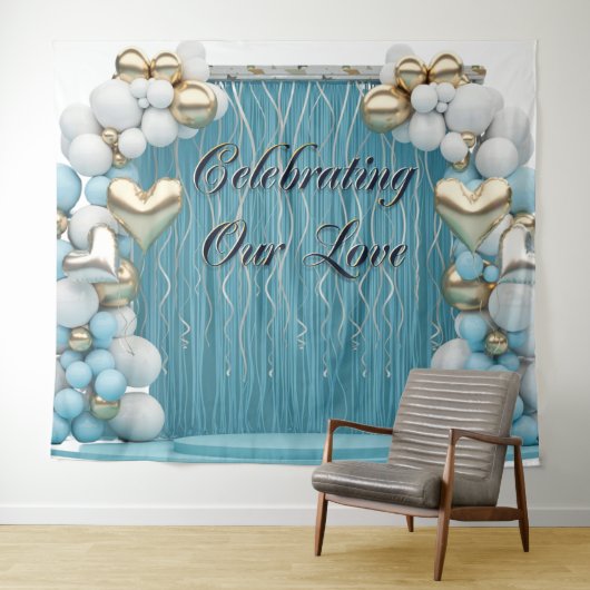 Romantic Love Banner Backdrop Wall Art  タペストリー (インサイチュ(横))