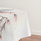 Romantic Love Birds Cherry Blossom Branch テーブルクロス (インサイチュ)