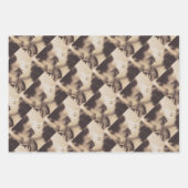 Romantic Love Couple Kissing vintage illustration ラッピングペーパーシート (正面2)