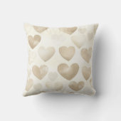 Romantic Love Cream Hearts I'll Be True to you クッション (裏面)