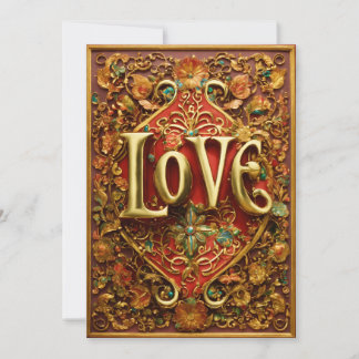 Romantic Love Greeting Card for Couples シーズンカード