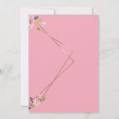 Romantic Love Magical Pink Wedding  招待状 (裏面)