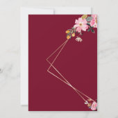 Romantic Love Magical Red Wedding  招待状 (裏面)