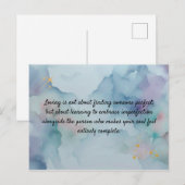 Romantic Love Message Keepsake Card | Safe Haven Q ポストカード (正面/裏面)
