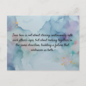 Romantic Love Message Keepsake Card | Safe Haven Q ポストカード (正面)