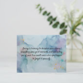 Romantic Love Message Keepsake Card | Safe Haven Q ポストカード (スタンド正面)