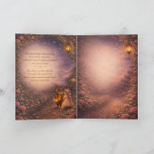 Romantic Love Mouse Couple Greeting Card カード (内部)