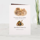 Romantic Love Mouse Couple Greeting Card カード (裏面)