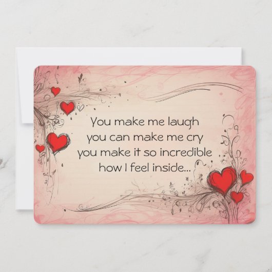 Romantic Love Poem Card for Someone Special  シーズンカード (正面)