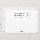 Romantic Love Poem Card for Someone Special  シーズンカード (裏面)