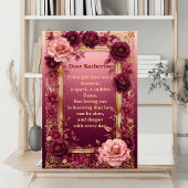 Romantic Love Poem Soulmate Rustic Roses Vintage フォトプラーク