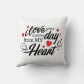 Romantic Love Quote クッション (裏面)