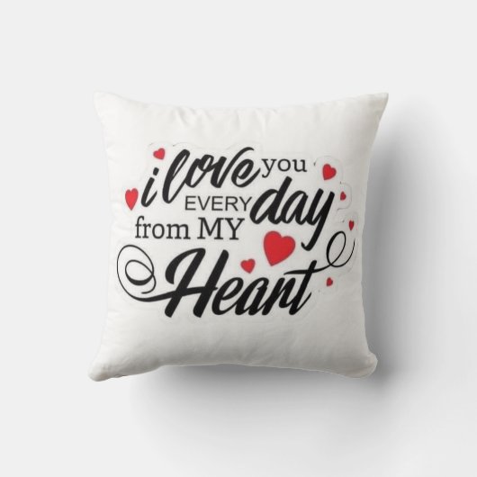 Romantic Love Quote クッション (裏面)