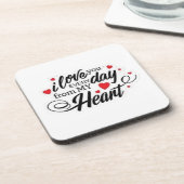 Romantic Love Quote コースター (左側)