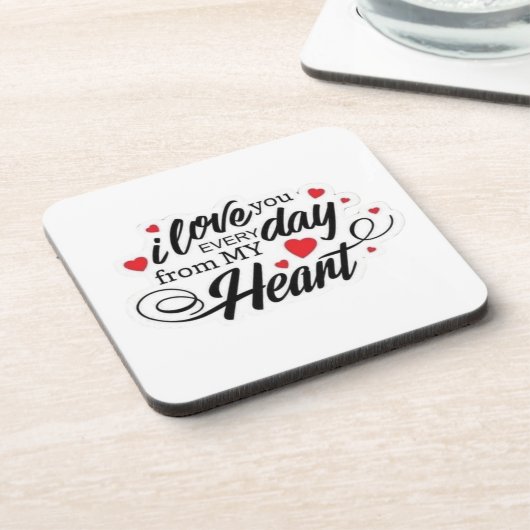 Romantic Love Quote コースター (左側)