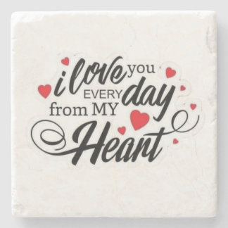 Romantic Love Quote ストーンコースター