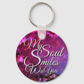 Romantic Love Quotes Valentine's キーホルダー (裏面)