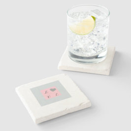 Romantic LOVE Stone Gift ストーンコースター