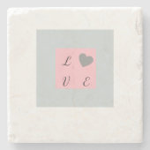Romantic LOVE Stone Gift ストーンコースター (正面)