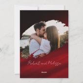 Romantic Love Story Passionate Red Valentines シーズンカード (裏面)