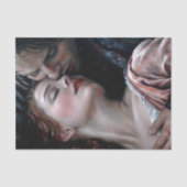 Romantic Lovers Red Gown Decoupage 薄葉紙 (正面)