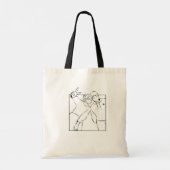 Romantic Lovers Tote Bag – Cute Couple Love Design トートバッグ (裏面)