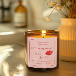 Romantic Luxury Love Design - Velvet Kiss Candle  スクエアシール
