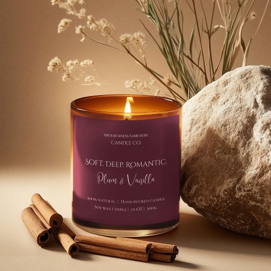 Romantic Luxury Love Design - Velvet Kiss Candle  スクエアシール