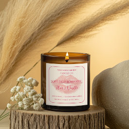Romantic Luxury Love Design - Velvet Kiss Candle  スクエアシール