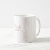 Romantic Luxury Mug– Pastel Flowers LOVE  コーヒーマグカップ (正面右)