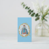 Romantic Marie Antoinette business card Blue 名刺 (スタンド正面)