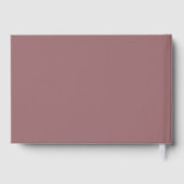 Romantic Maroon Classic Photo ゲストブック (裏面)