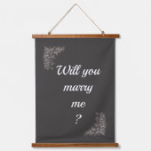 Romantic Marriage Proposal Art Posters 吊り下げ型タペストリー (正面)