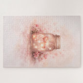 Romantic Mason Jar Hearts Jigsaw Puzzle ジグソーパズル (横)