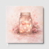 Romantic Mason Jar Wedding Guest Book ゲストブック (正面)