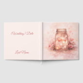 Romantic Mason Jar Wedding Guest Book ゲストブック (全面)