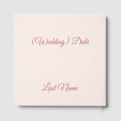 Romantic Mason Jar Wedding Guest Book ゲストブック (裏面)