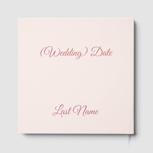 Romantic Mason Jar Wedding Guest Book ゲストブック (裏面)