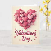 Romantic Matte Hearts Love Card カード (黄色い花)