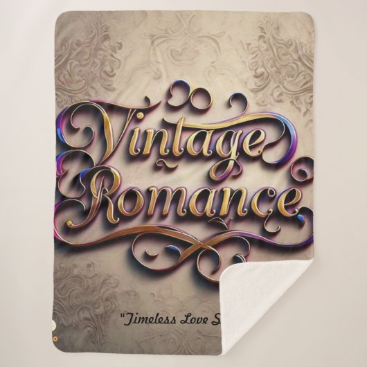 "Romantic Memories Linger" シェルパブランケット (正面)