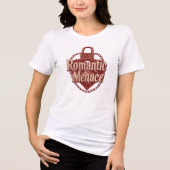 "Romantic Menace" with Edgy Heart Lock トライブレンドTシャツ (正面)