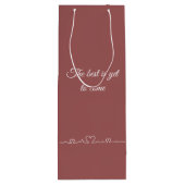 Romantic message personalized  ワインギフトバッグ (裏面)