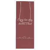 Romantic message personalized  ワインギフトバッグ (正面)