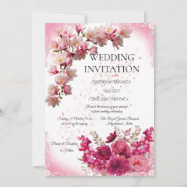 Romantic Minimal Wedding Invite 招待状